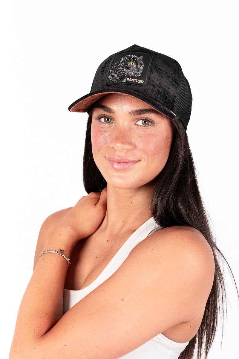 Iced Panther Jewel Tones Trucker Cap