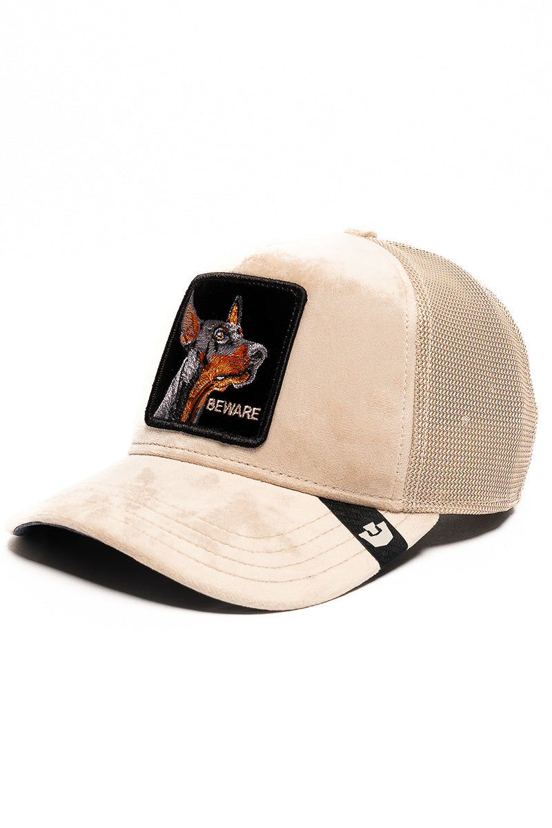 VELOUR DOBERMAN TRUCKER - BISCUIT - Womens