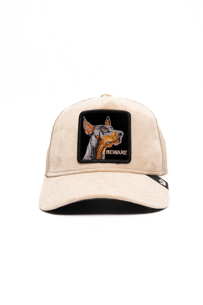 VELOUR DOBERMAN TRUCKER - BISCUIT - Womens