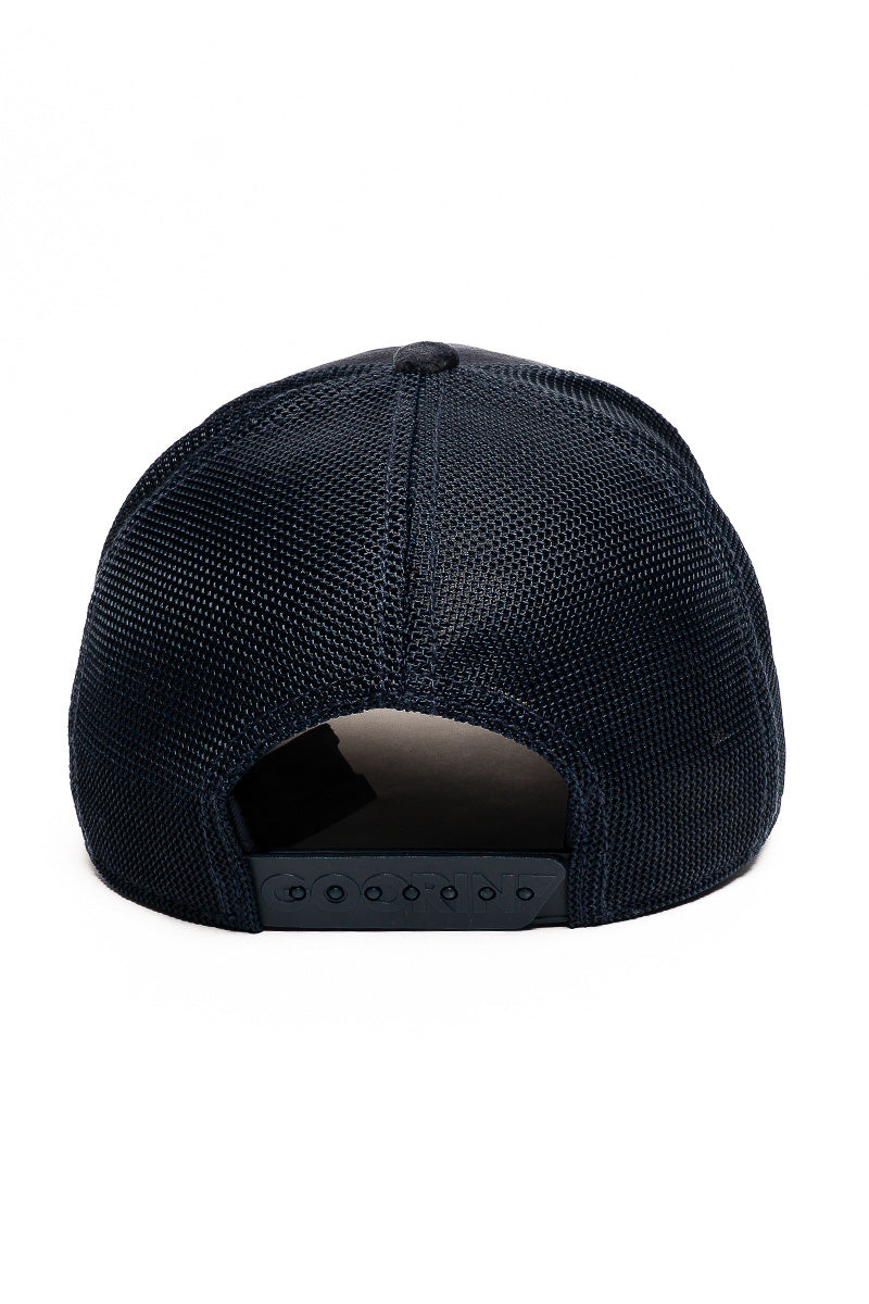 Suede Velour Lion Trucker Cap