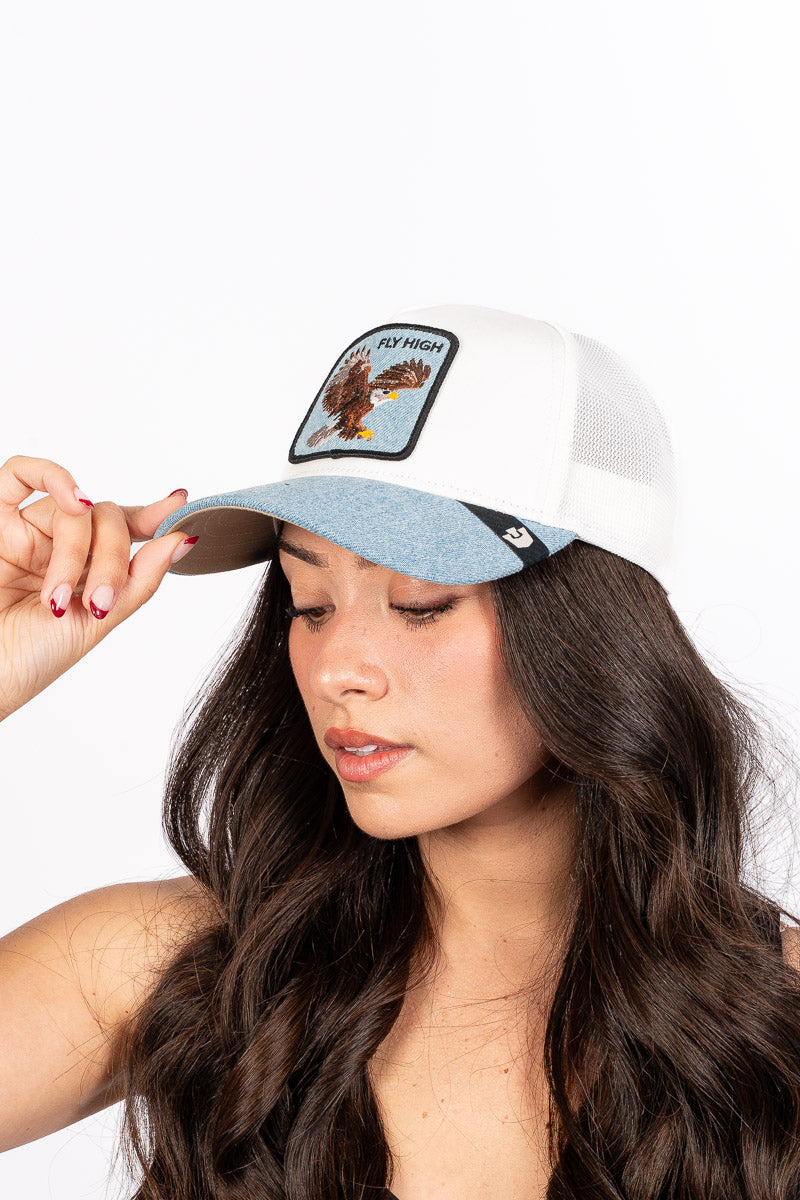 Fly High Trucker Denim Cap