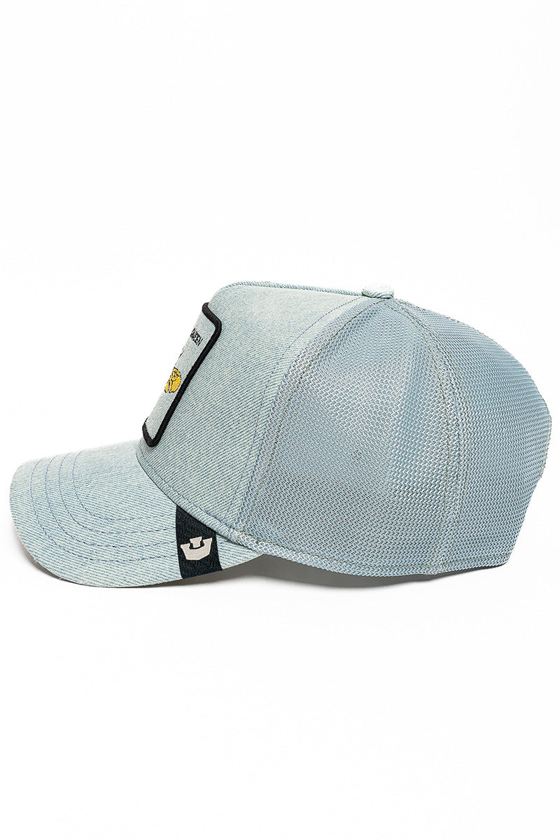 Queen Bee Denim Trucker Cap