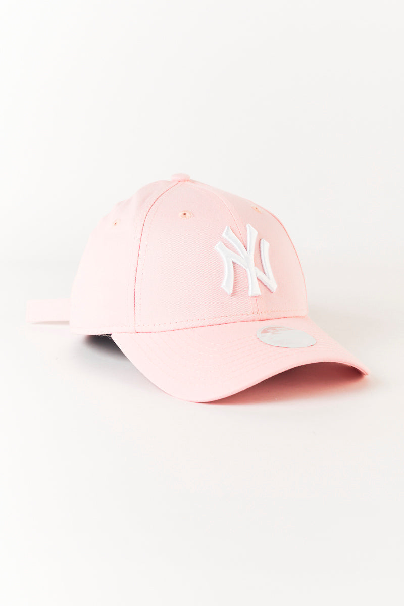 Core 9Forty Strapback Cap- Womens Pink/White - Womens