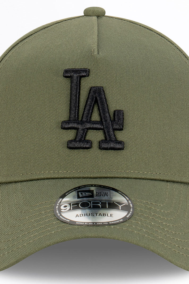 LA Dodgers New Olive 9Forty A-Frame Snapback - Mens