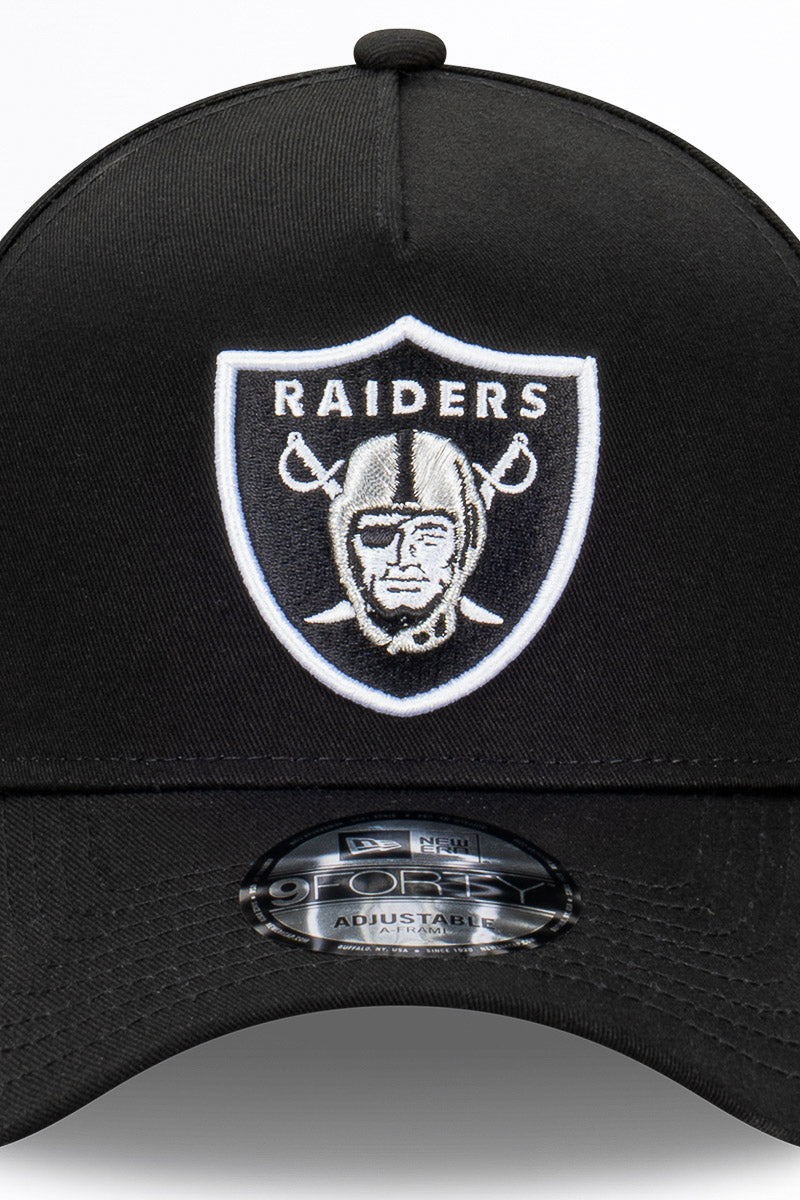 Las Vegas Raiders Core Black 9Forty A-Frame Snapback - Womens