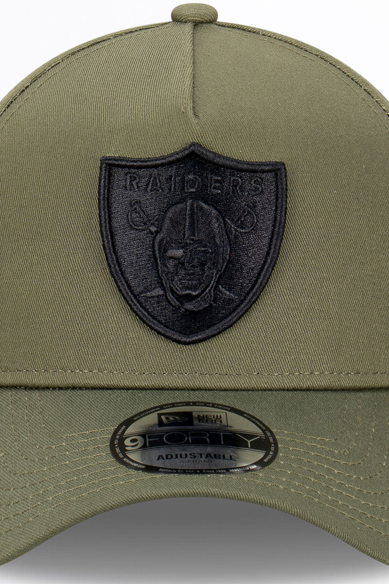 Las Vegas Raidres New Olive 9Forty A-Frame Snapback - Womens