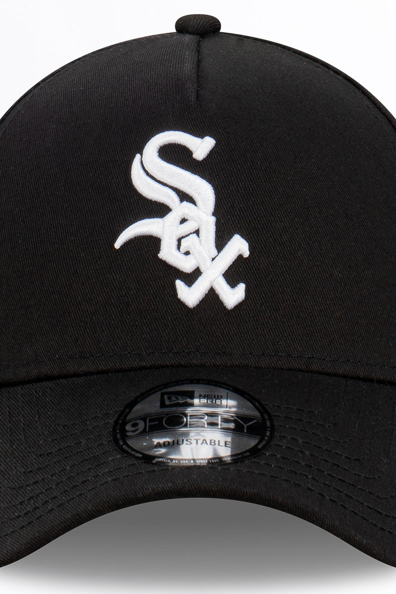 Chicago White Sox Core Black 9Forty A-Frame Snapback - Mens