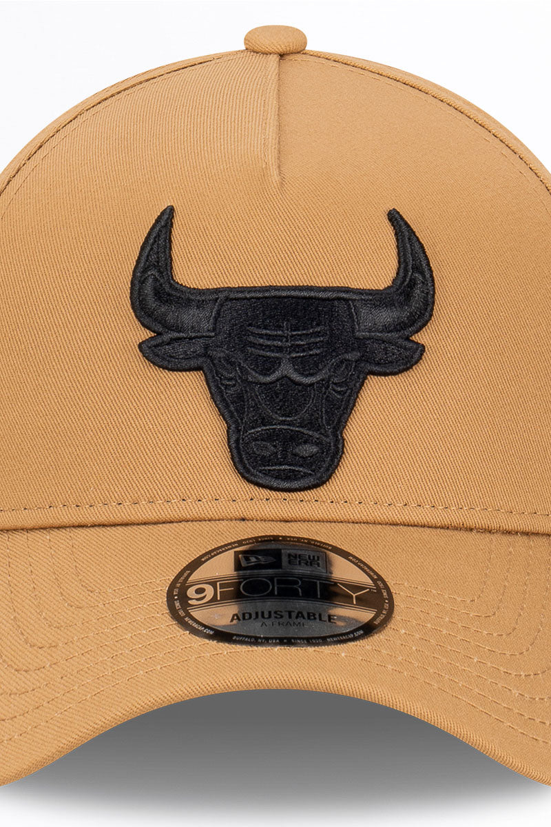 Chicago Bulls Wheat 9Forty A-Frame Snapback - Mens