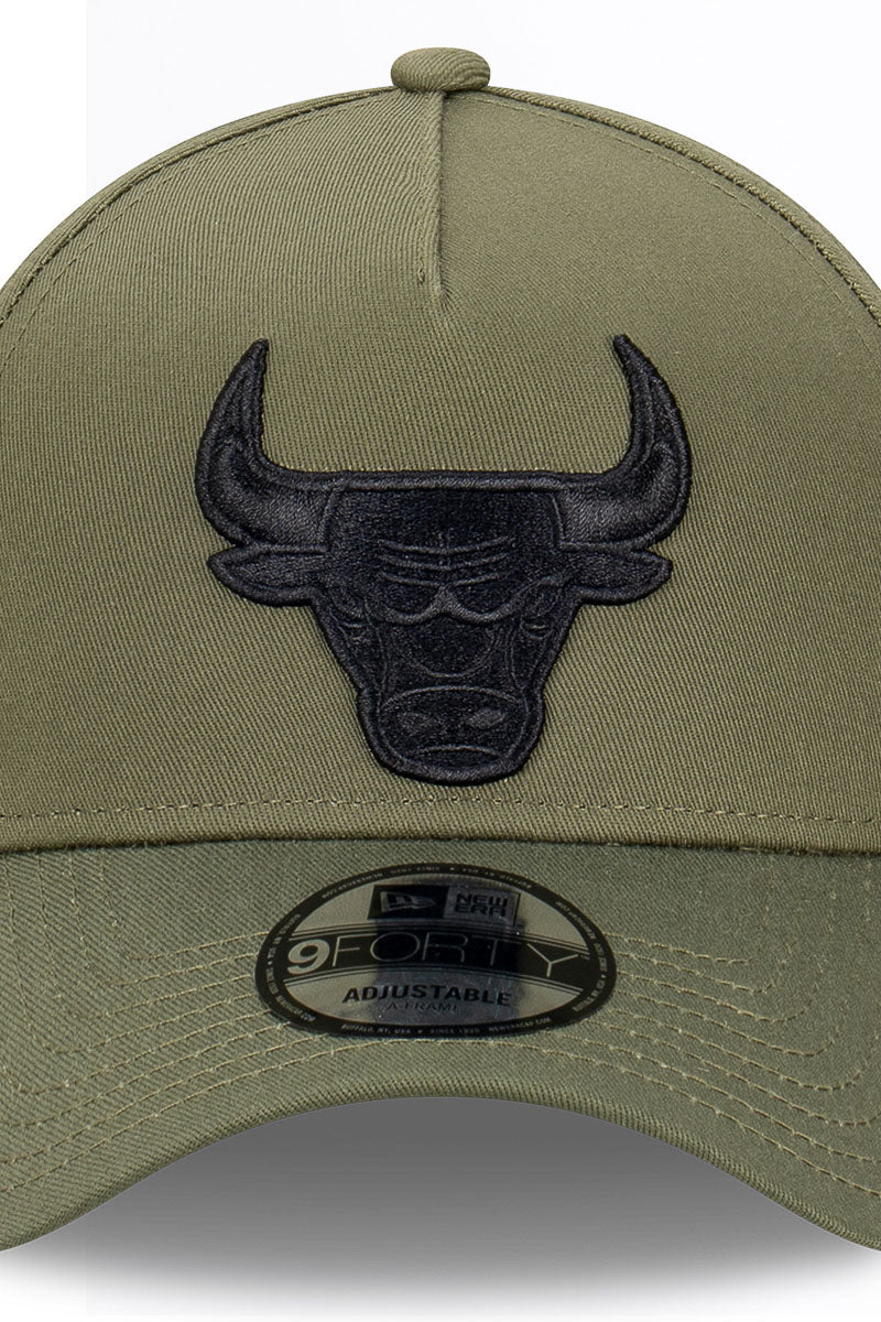 Chicago Bulls New Olive 9Forty A-Frame Snapback - Womens