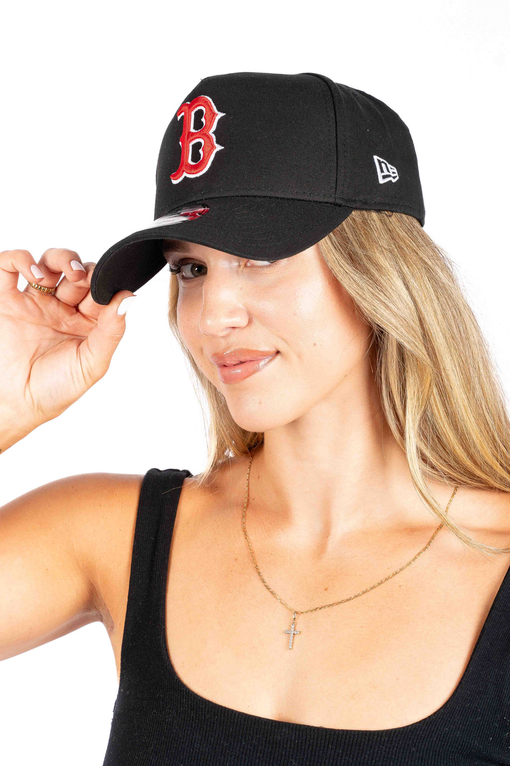Boston Red Sox Core Black 9Forty A-Frame Snapback - Womens