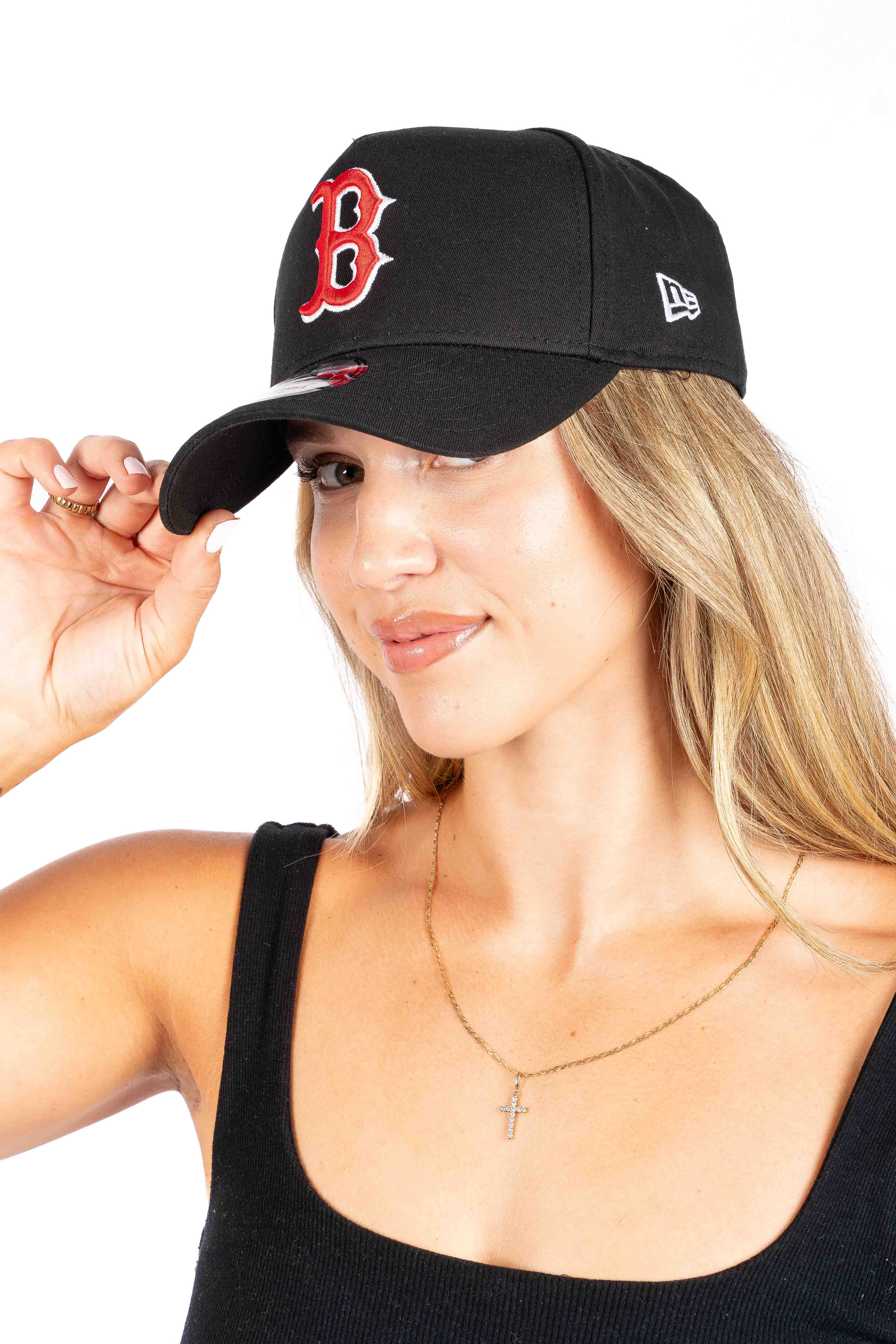 Boston Red Sox Core Black 9Forty A-Frame Snapback - Womens