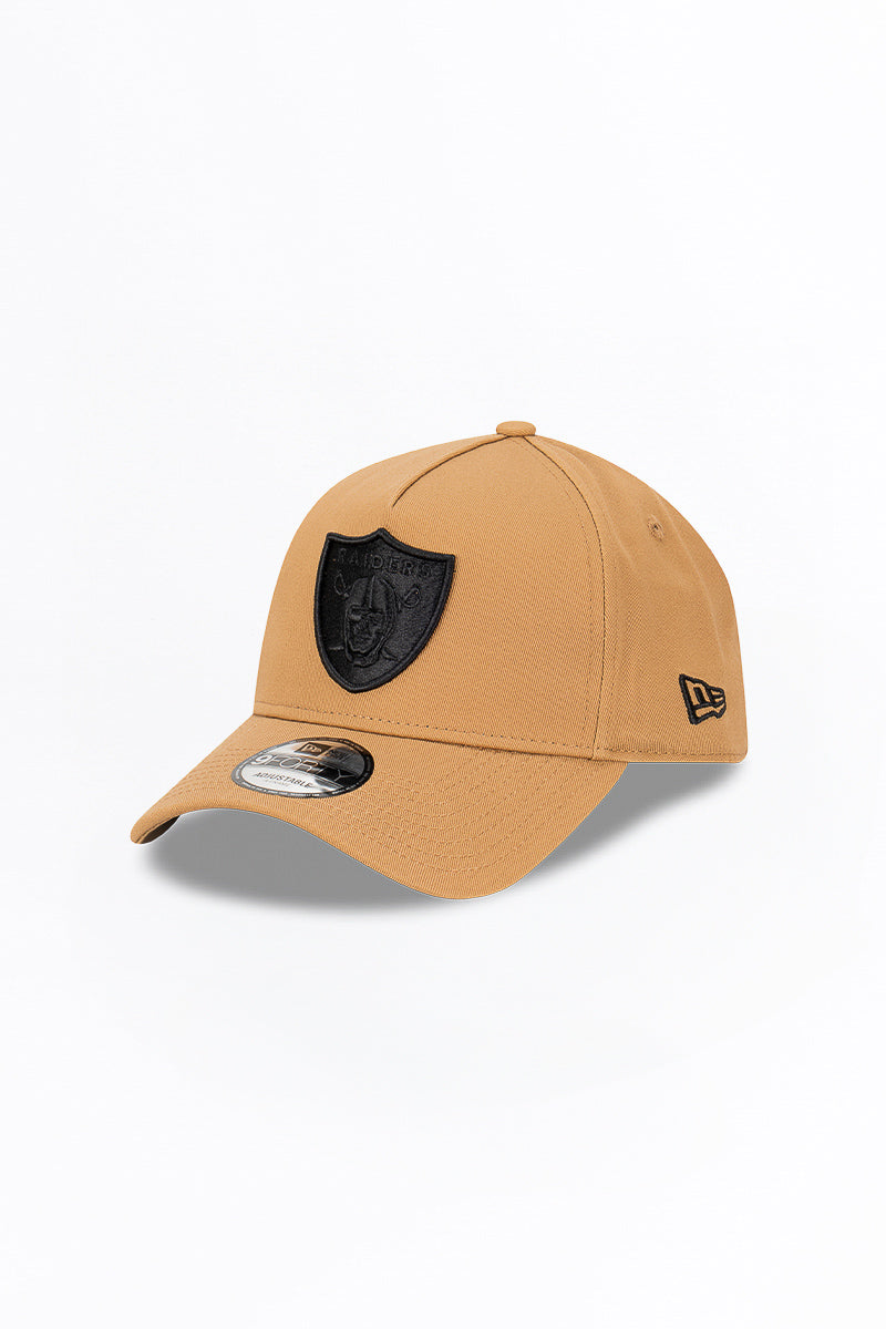 Las Vegas Raiders Wheat 9Forty A-Frame Snapback - Womens