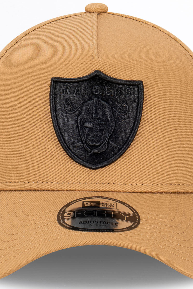 Las Vegas Raiders Wheat 9Forty A-Frame Snapback - Mens