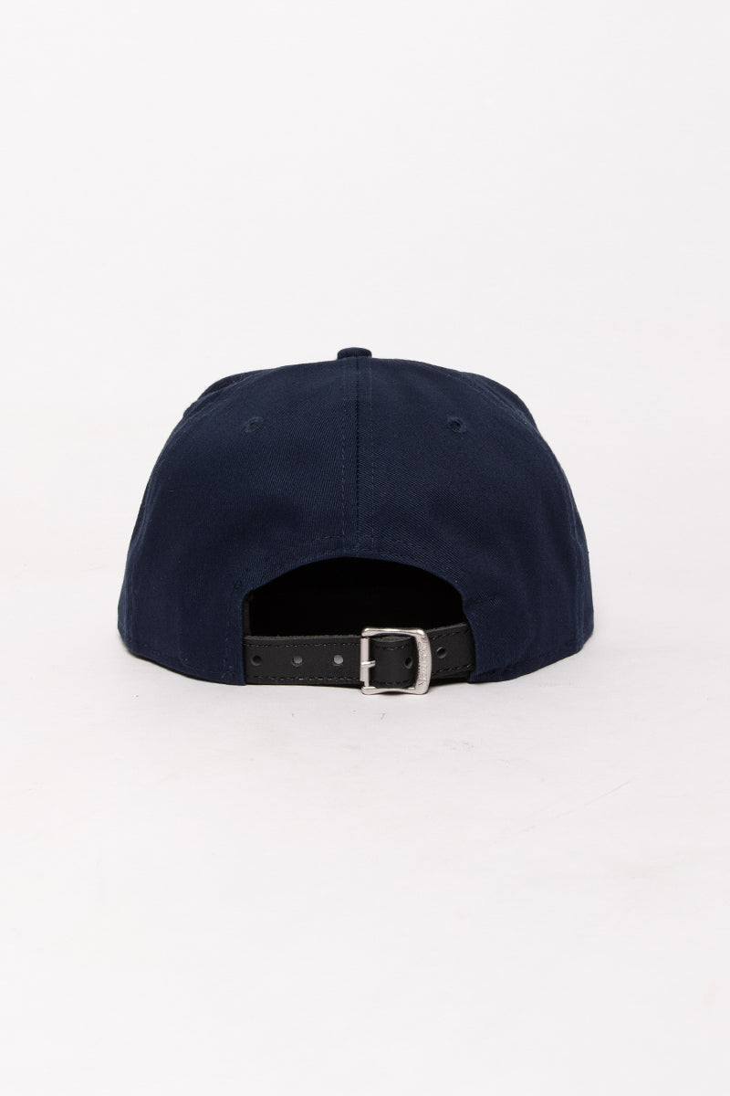 Chicago White Sox Navy Golfer Leather Strapback