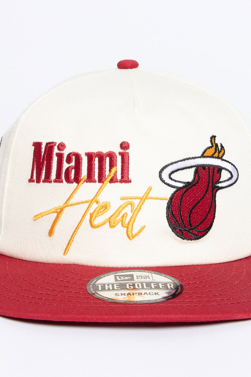 Miami Heat Multi Dunk Golfer A-Frame Snapback
