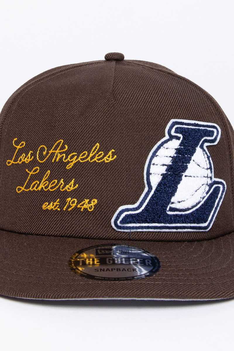 LA Lakers Letterman Golfer Snapback