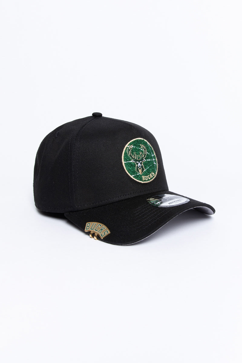 Milwaukee Bucks Chenille Patch 9Forty A-Frame Snapback