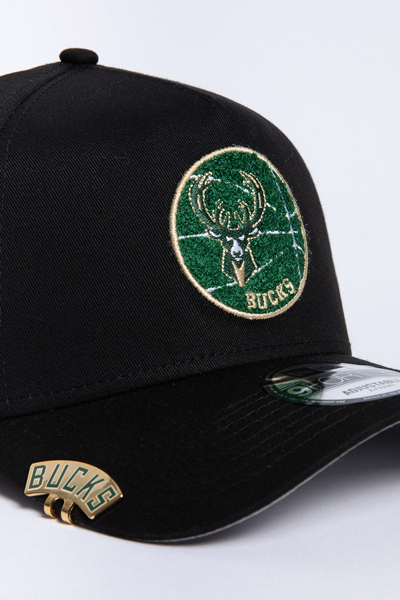 Milwaukee Bucks Chenille Patch 9Forty A-Frame Snapback