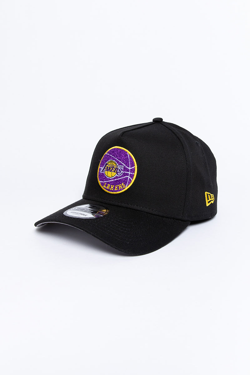 LA Lakers Chenille Patch 9Forty A-Frame Snapback