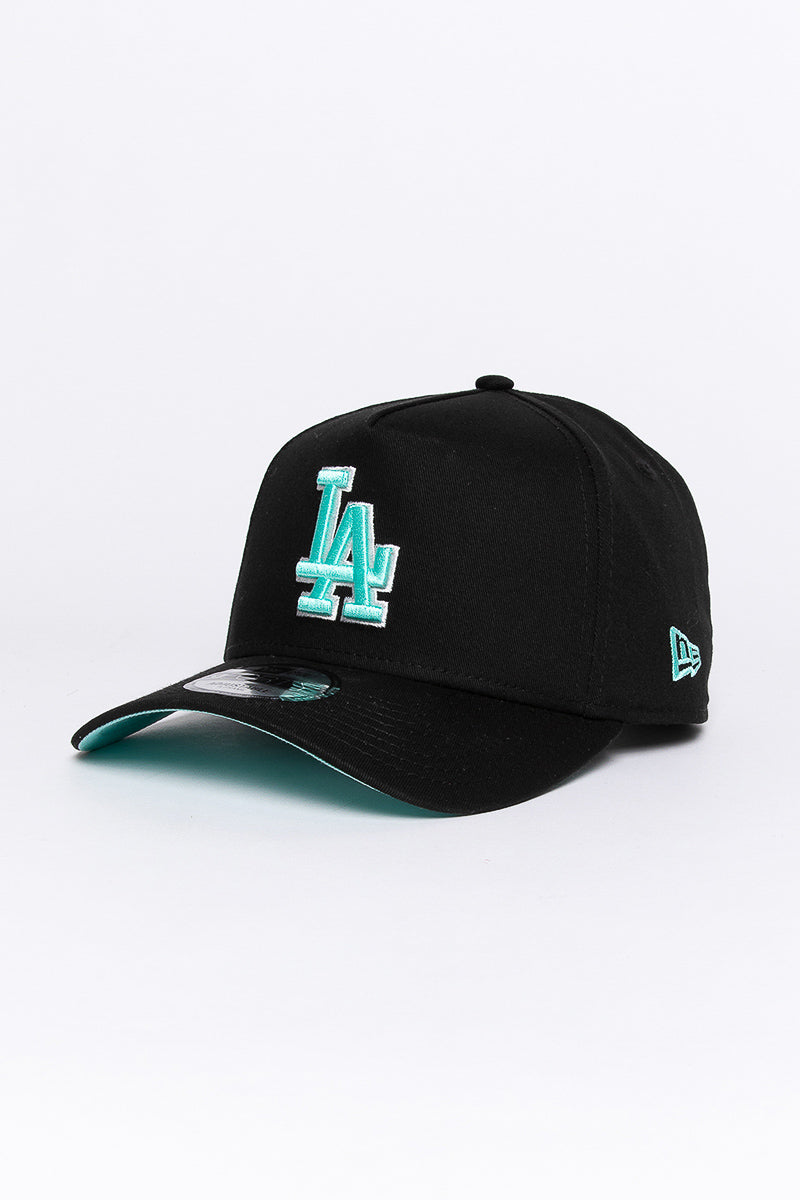 LA Dodgers Aqua Void 9Forty A-Frame Snapback - Womens