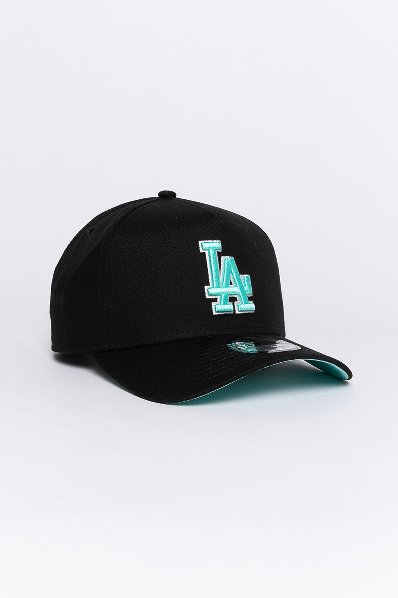 LA Dodgers Aqua Void 9Forty A-Frame Snapback - Mens