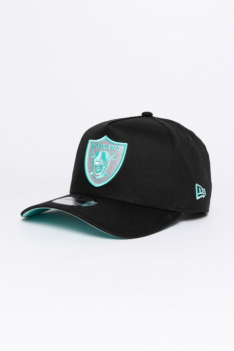 Las Vegas Raiders Aqua Void 9Forty A-Frame Snapback - Mens