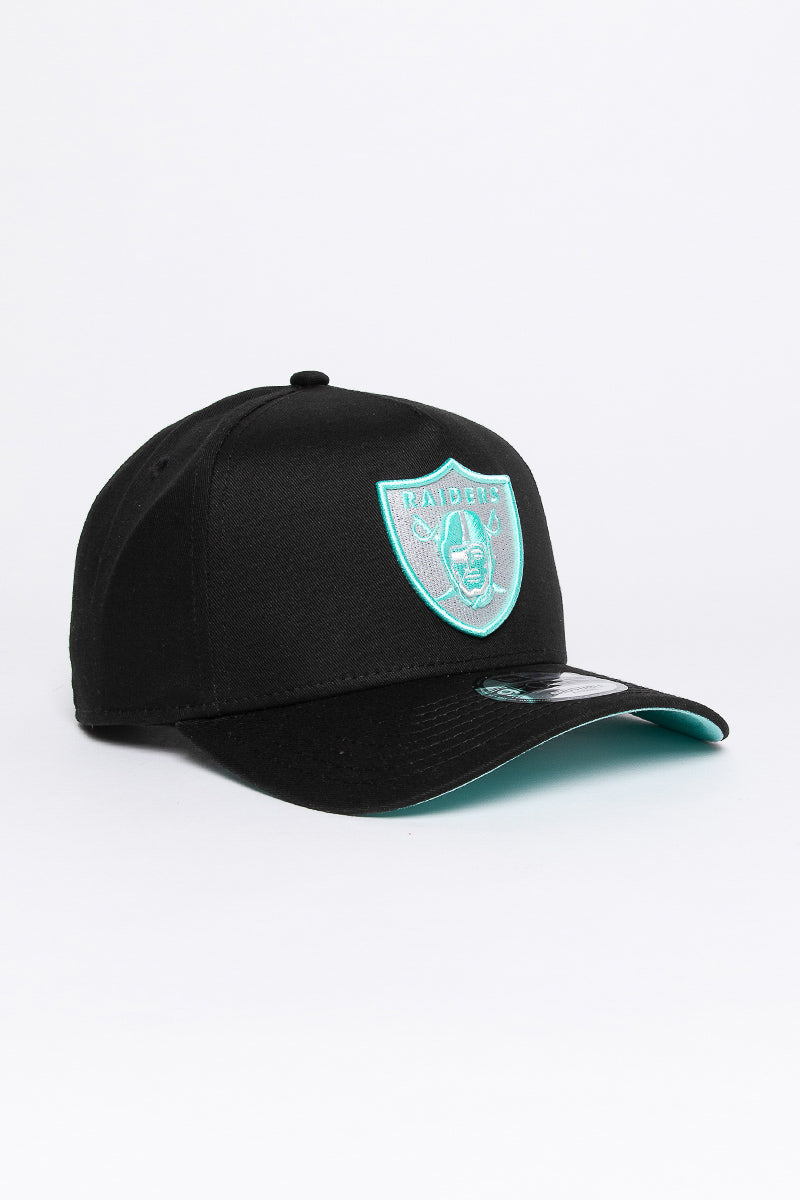 Las Vegas Raiders Aqua Void 9Forty A-Frame Snapback - Womens