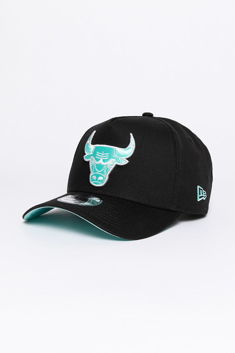 Chicago Bulls Raiders Aqua Void 9Forty A-Frame Snapback - Womens