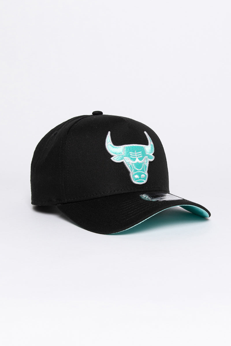 Chicago Bulls Raiders Aqua Void 9Forty A-Frame Snapback - Womens