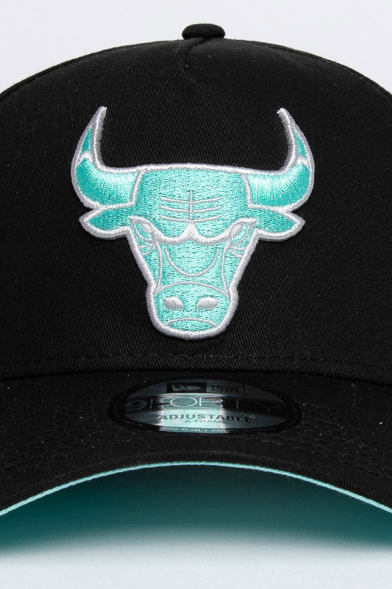 Chicago Bulls Raiders Aqua Void 9Forty A-Frame Snapback - Womens