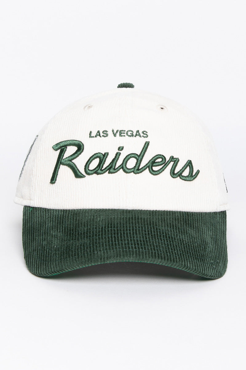 Las Vegas Raiders Cilantro Script Casual Classic Strapback