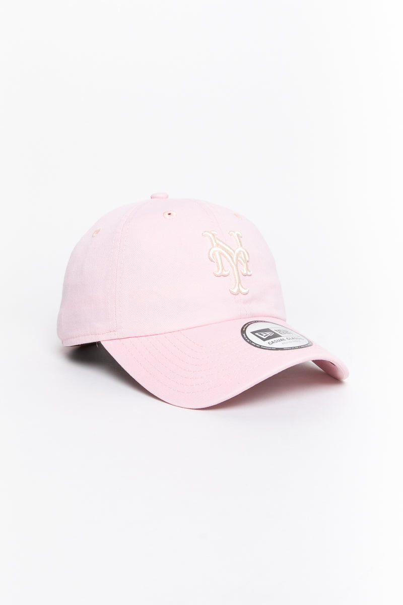 New York Mets Pink Gothic Script Casual Classic Cap