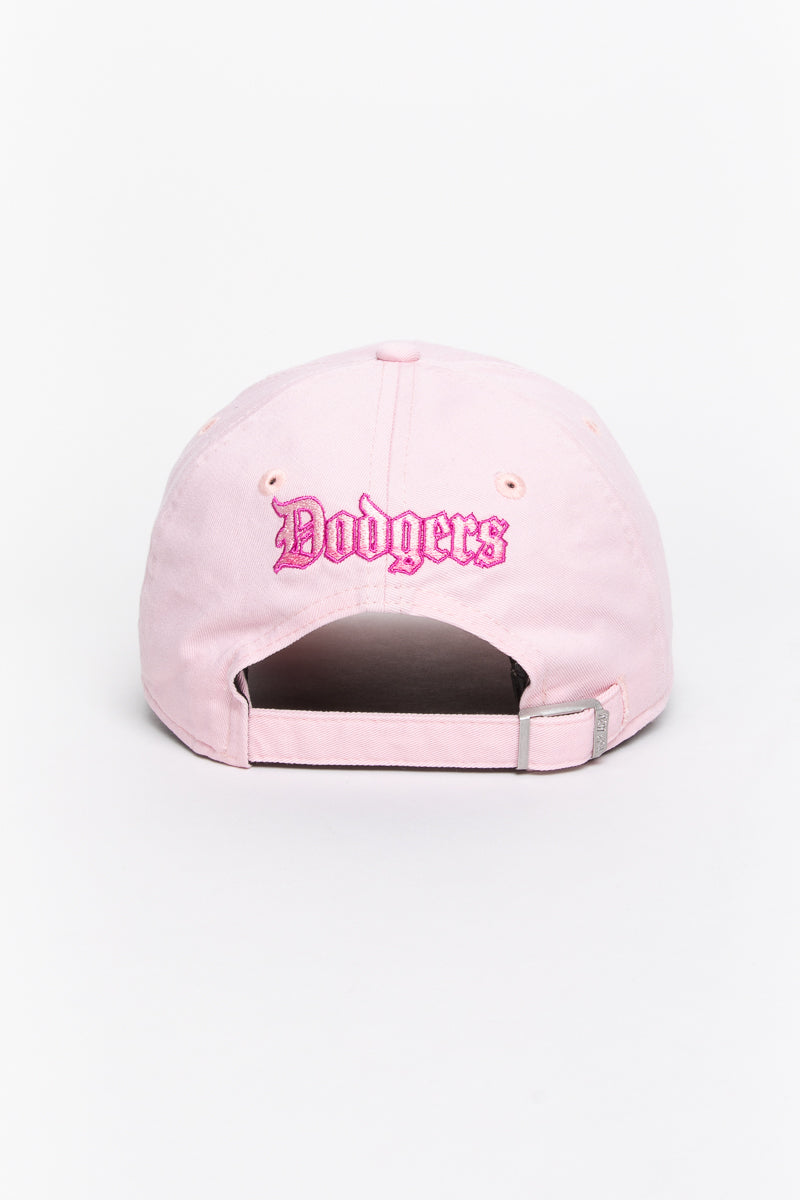 LA Dodgers Pink Gothic Script Casual Classic Cap