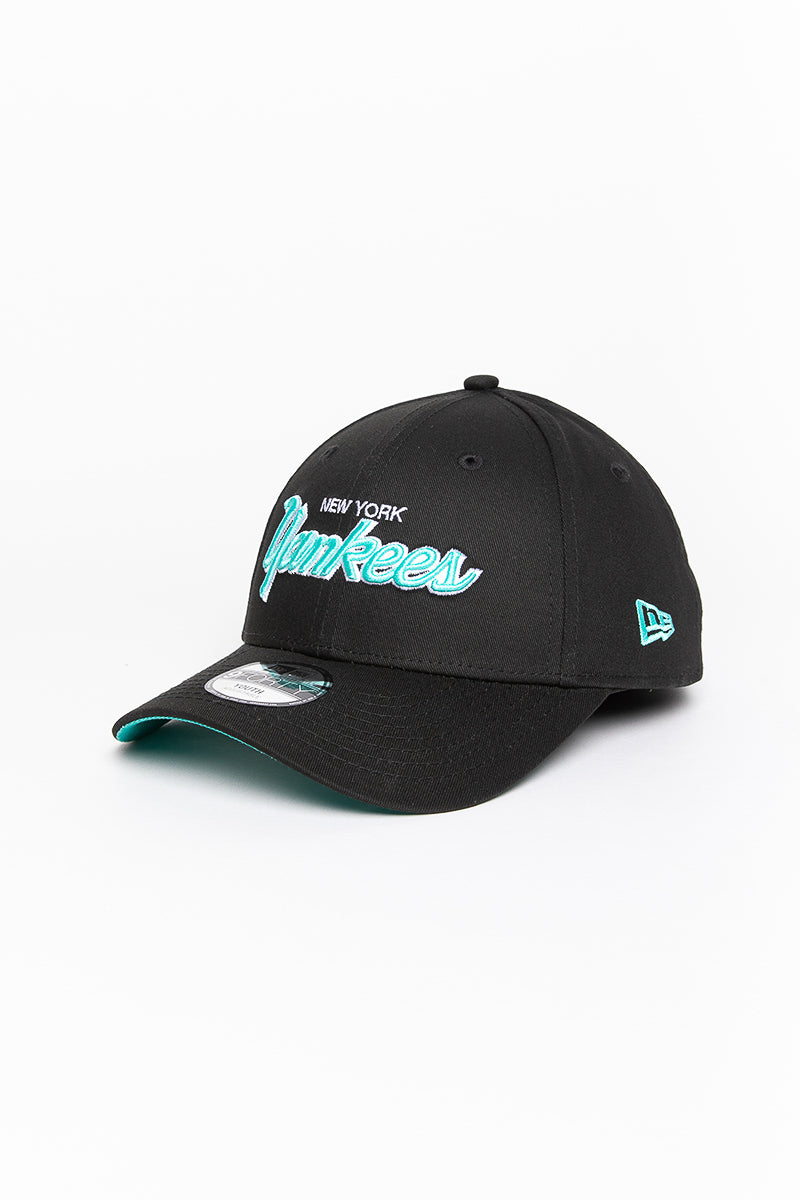 NY Yankees Turquoise Kids 9Forty A-Frame Snapback