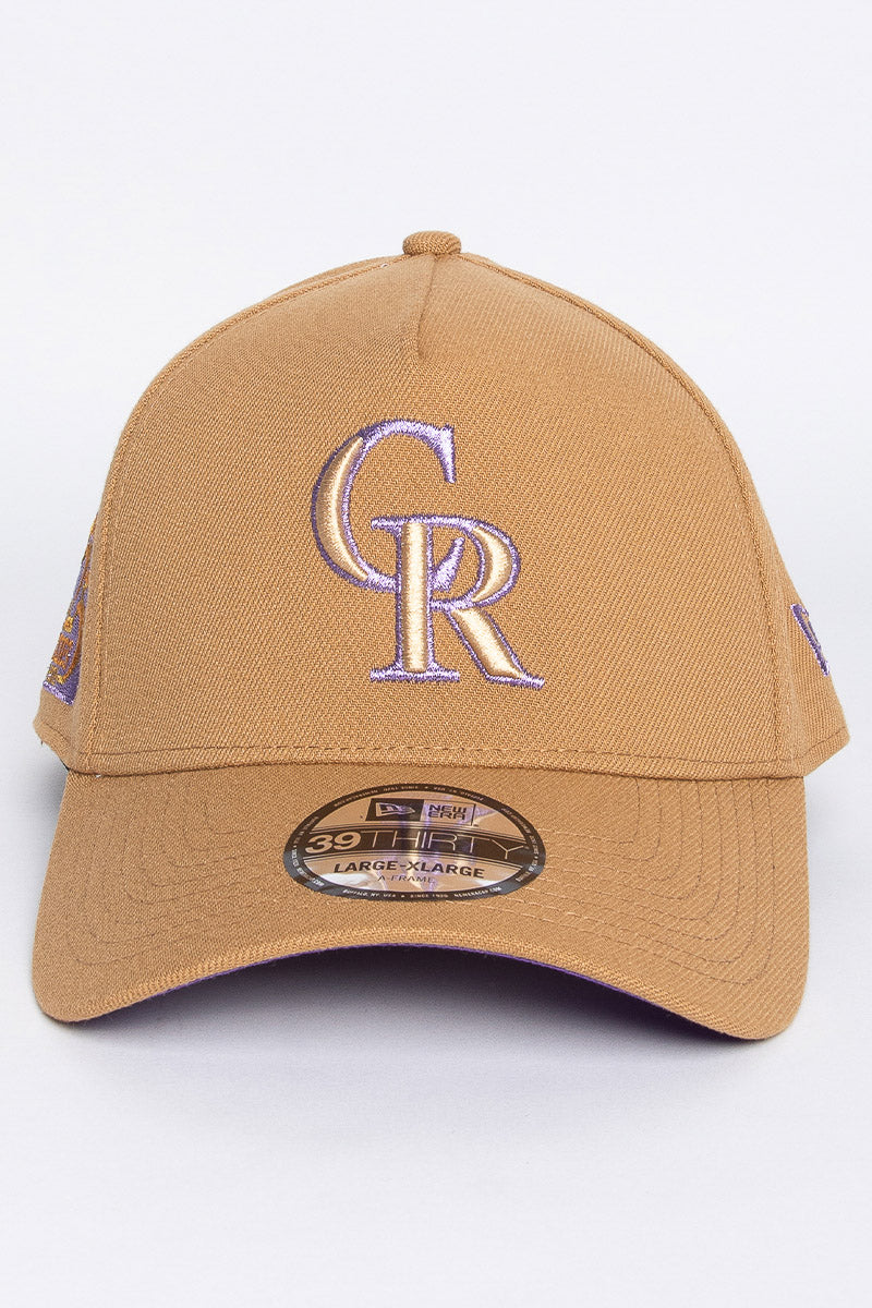 Colorado Rockies 39Thirty A-Frame Metallic Violet Stretch Fit