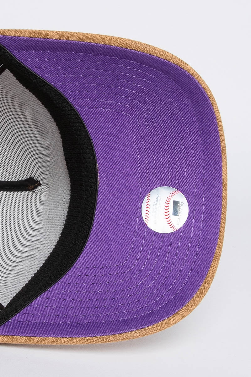 Colorado Rockies 39Thirty A-Frame Metallic Violet Stretch Fit