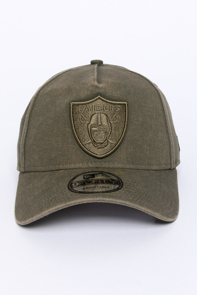 9Forty Las Vegas Raiders Olive Wash Cap