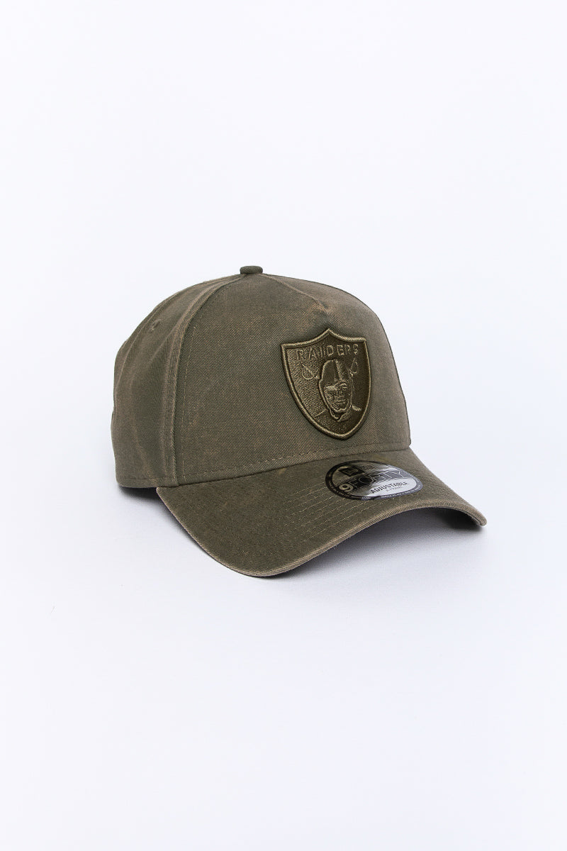 9Forty Las Vegas Raiders Olive Wash Cap