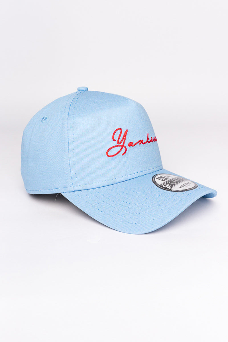 New York Yankees Red Script 9Forty A-Frame Snapback