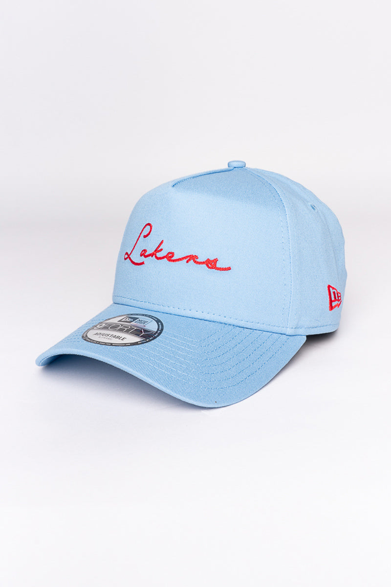 LA Lakers Red Script 9Forty A-Frame Snapback