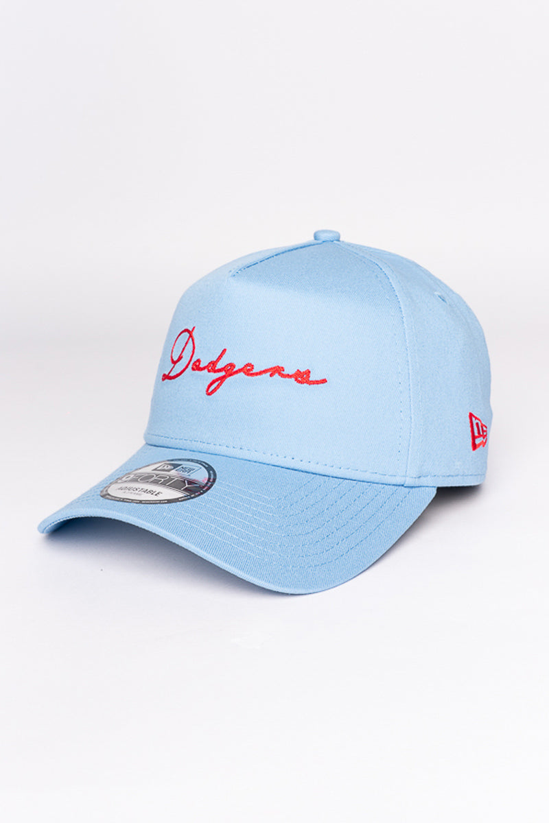 LA Dodgers Red Script 9Forty A-Frame Snapback