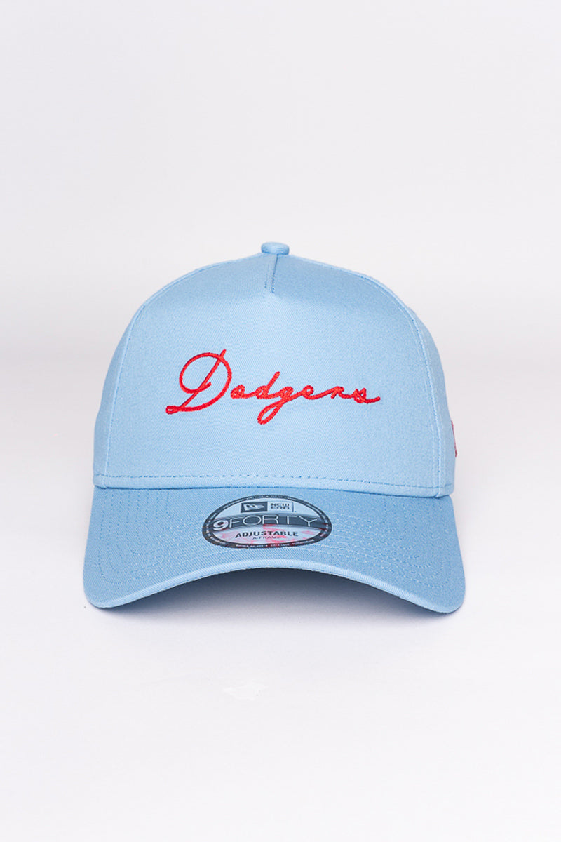 LA Dodgers Red Script 9Forty A-Frame Snapback