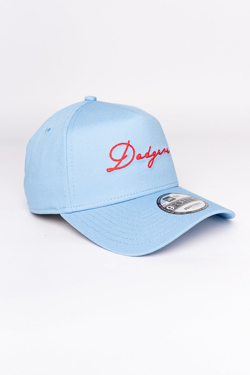 LA Dodgers Red Script 9Forty A-Frame Snapback