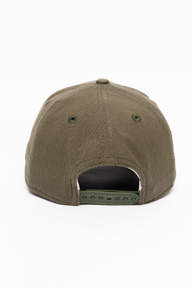 9Forty LA Dodgers Seersucker Olive Cap