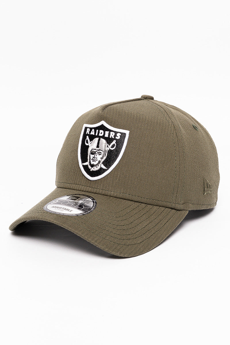 9Forty Las Vegas Raiders Seersucker Olive Cap