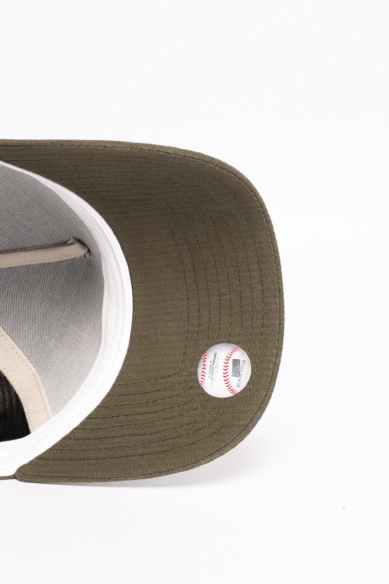 9Forty Chicago Bulls Seersucker Olive Cap