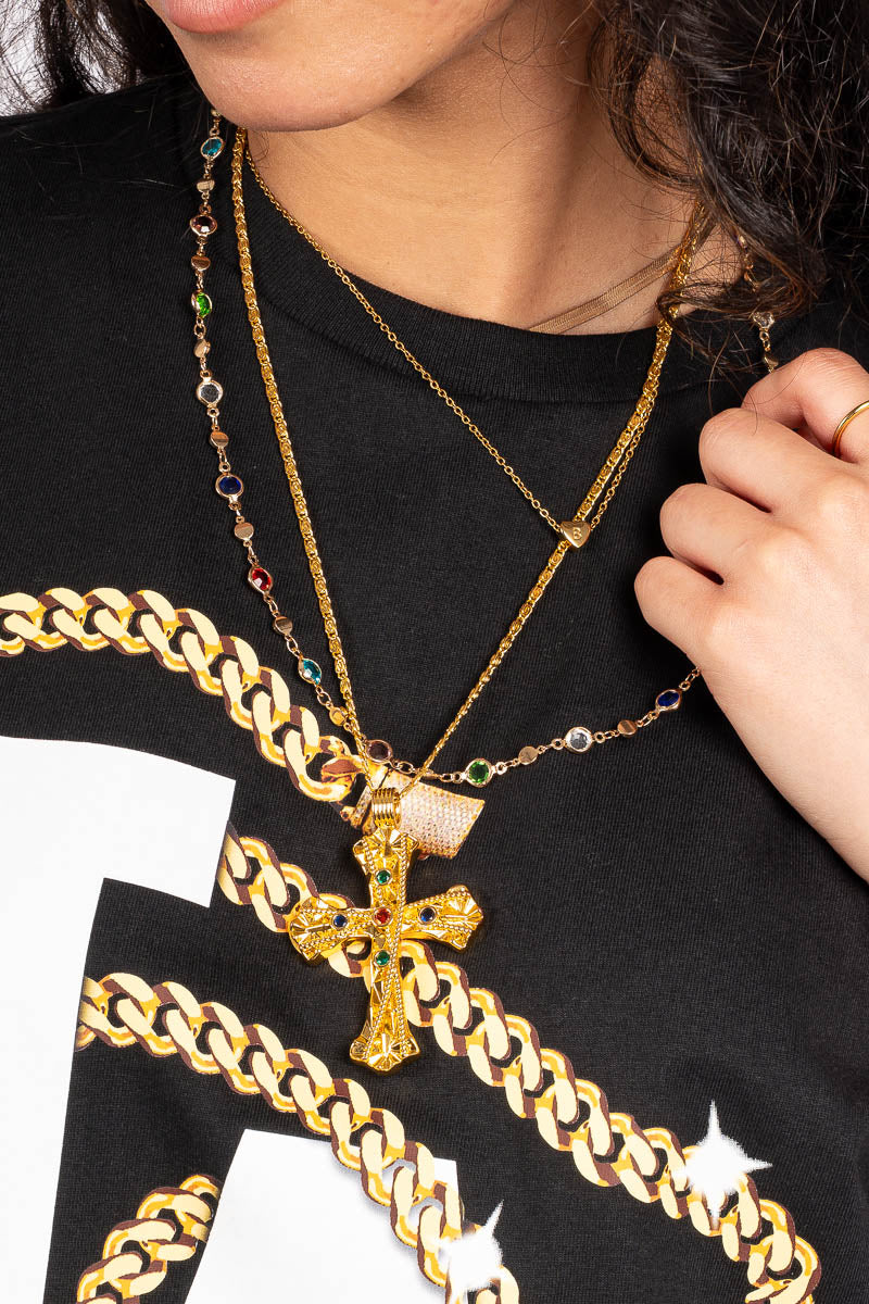 LA Dodgers Golden Chain Tee - Womens