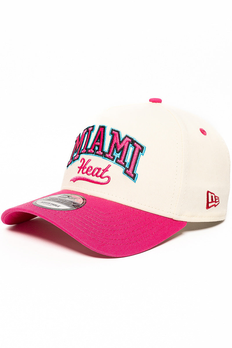 9Forty Miami Heat Chrome 2-Tone Cap