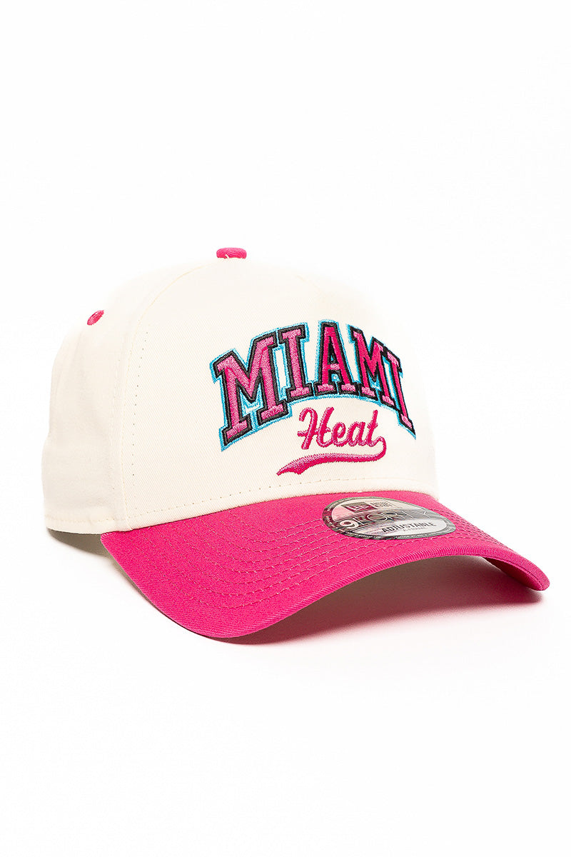 9Forty Miami Heat Chrome 2-Tone Cap