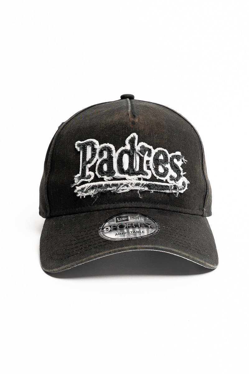 San Diego Padres 9Forty Frayed Logo A-Frame Snapback